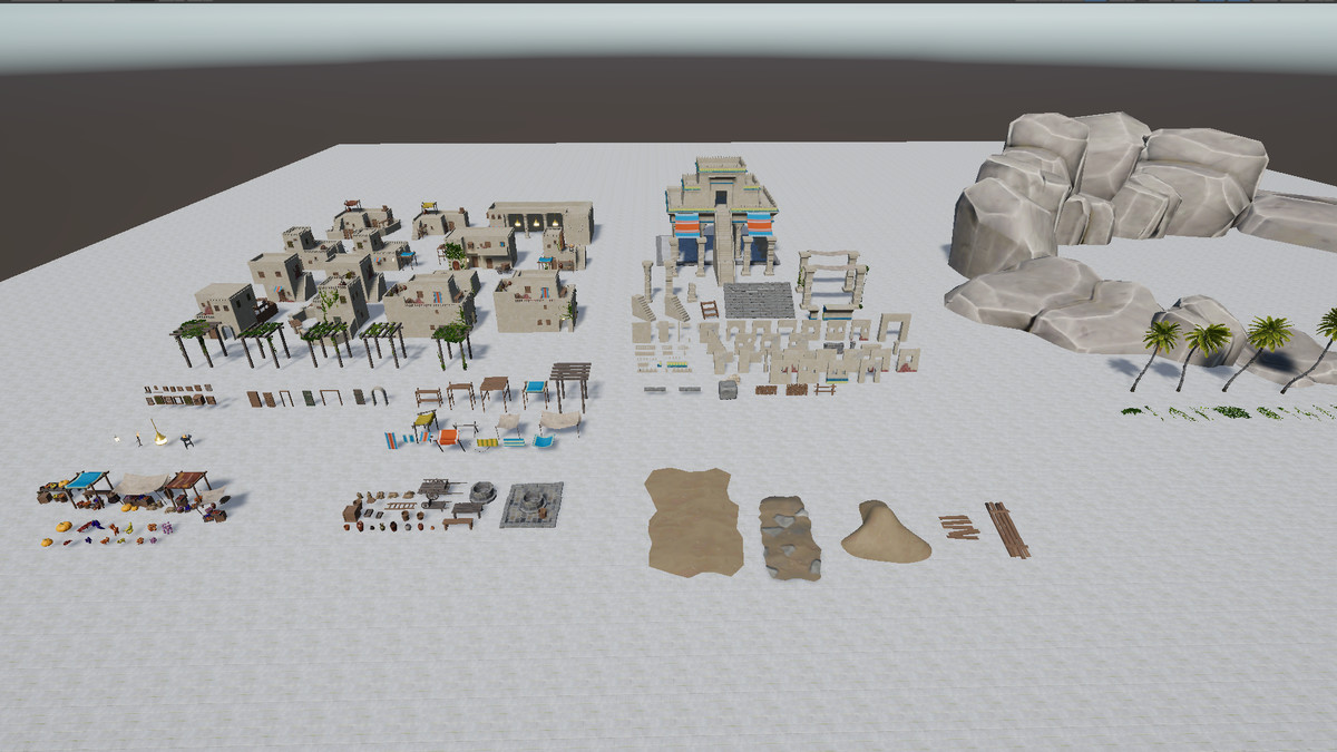 Desert Town - Stylized, Modular pack