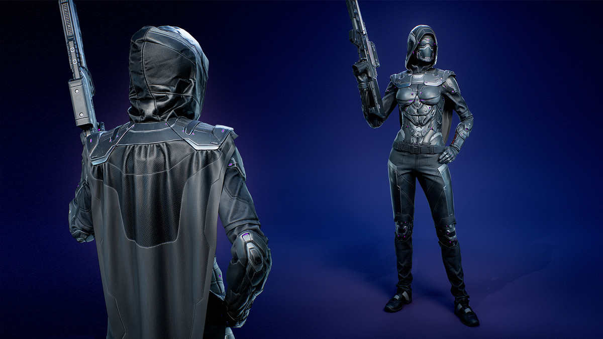 Cyberpunk Sniper - Female