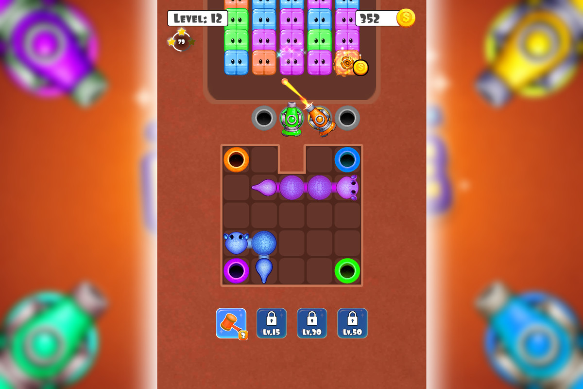 Snake Battle Puzzle - Complete Mobile Game Template