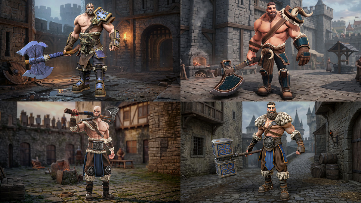 12 In 1 Mega Bundle - Stylized Characters Warriors - #68