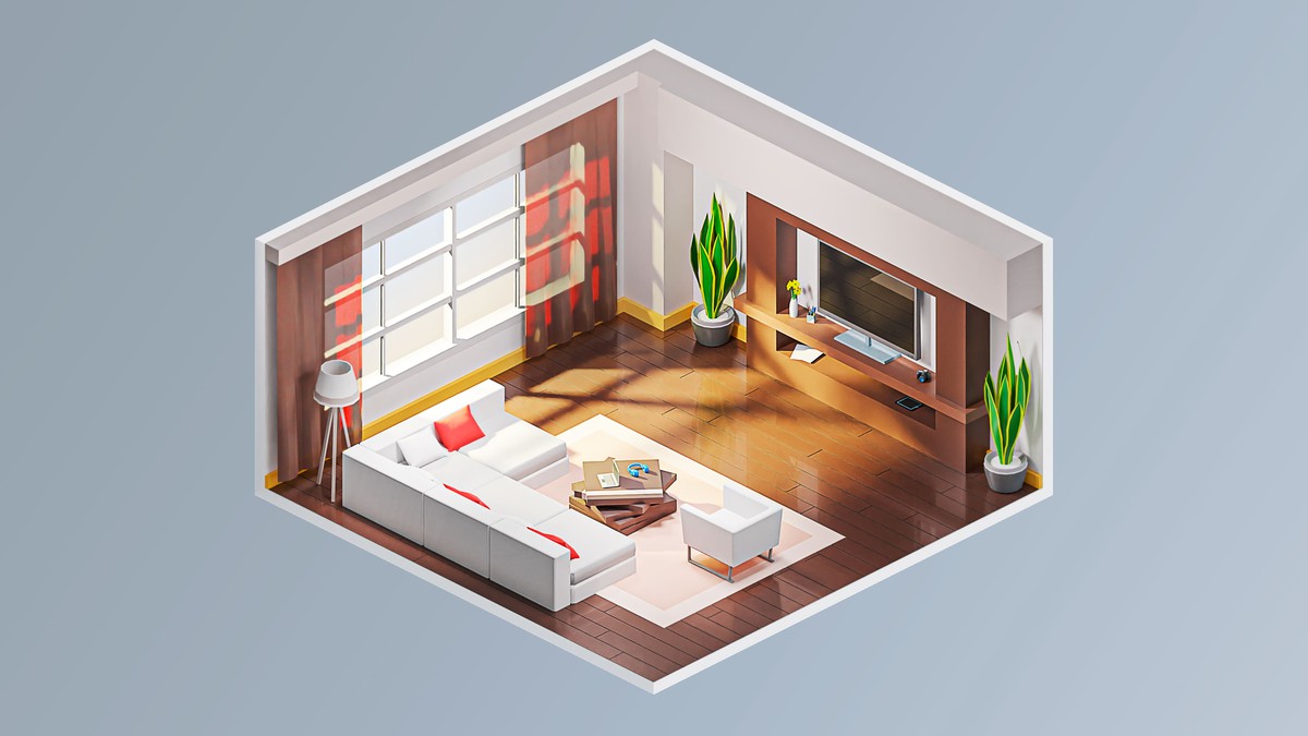 Interior 7 - Low Poly 3D Models Pack
