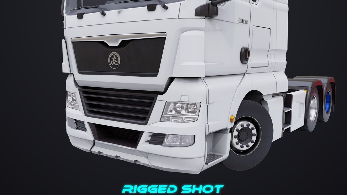 Heavy Truck 04 Chassis White URP HDRP Textures