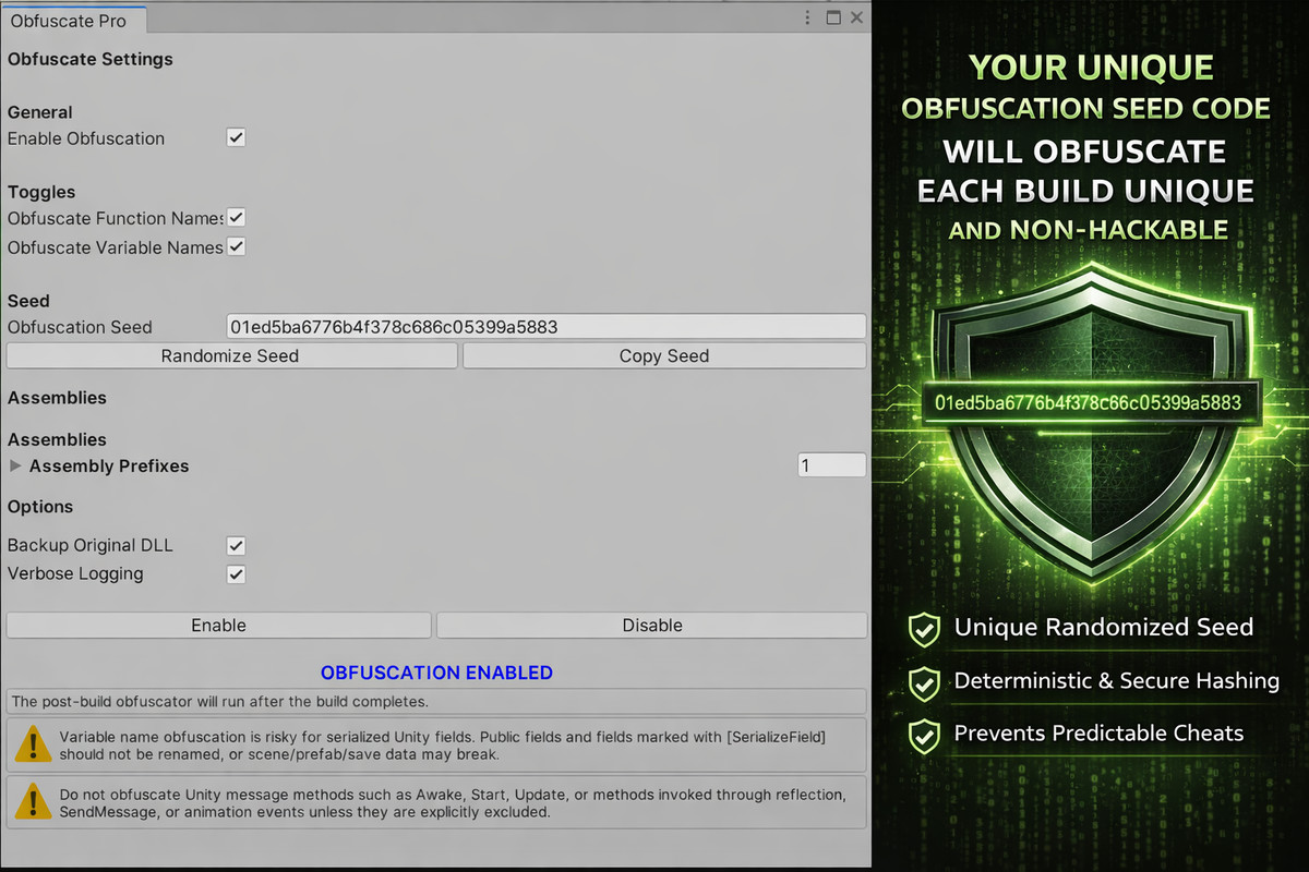 Obfuscate Pro – Automated Post-Build Code Protection