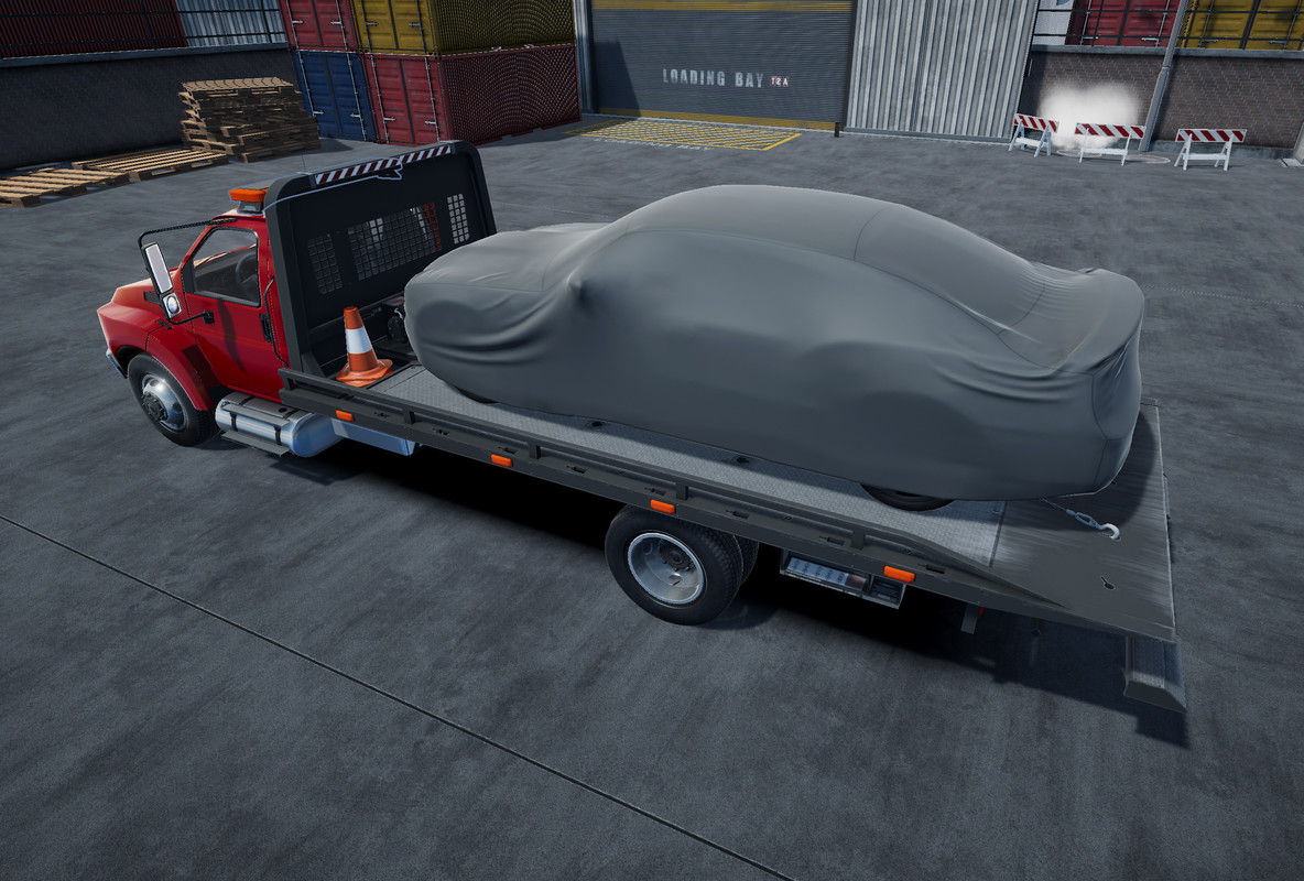 Rollback towing truck