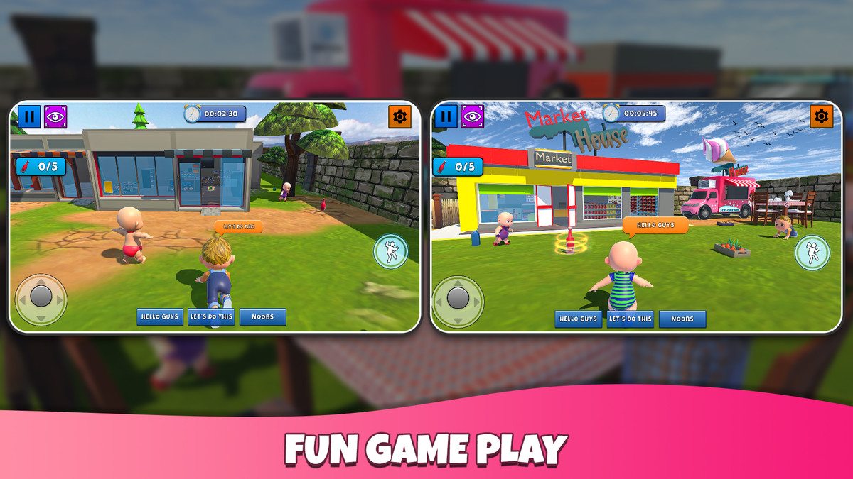 Daddy Prank: Rainbow Park - 3D Baby Simulation Game Kit