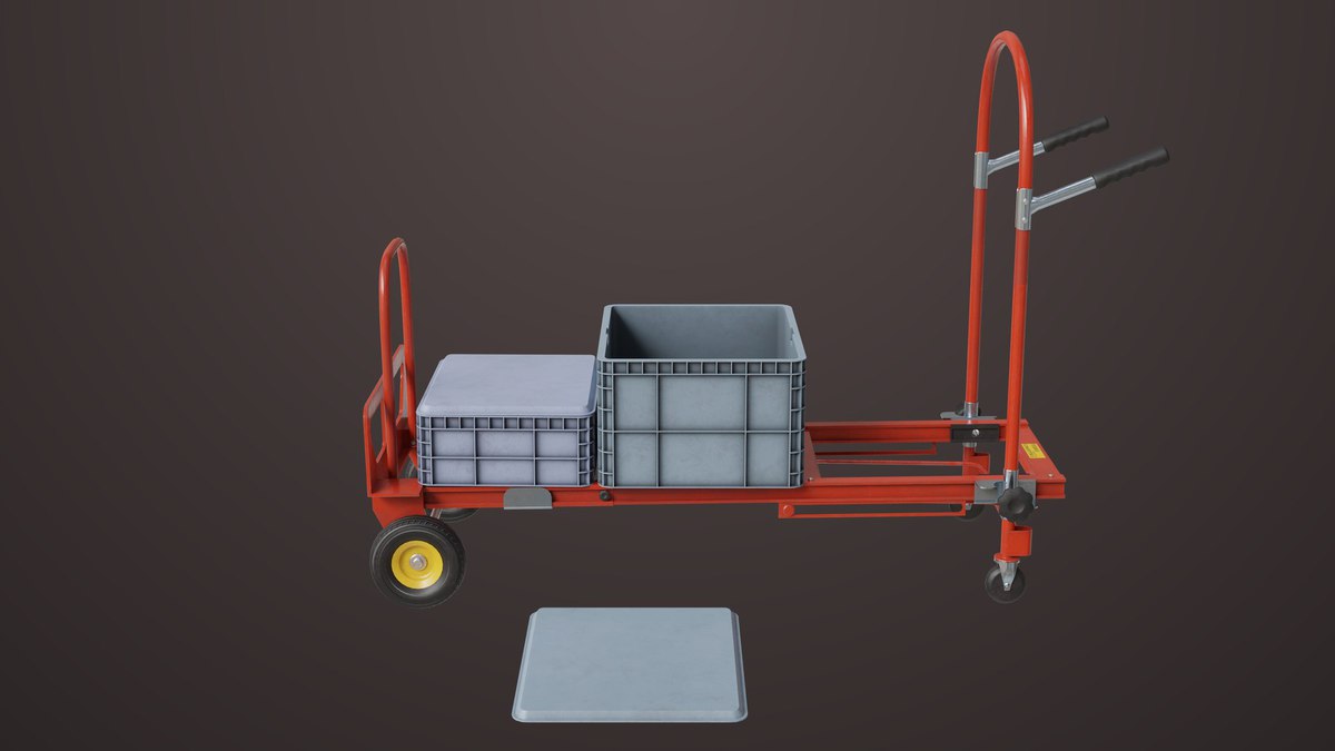 Convertible Hand Red Trucks URP HDRP Textures