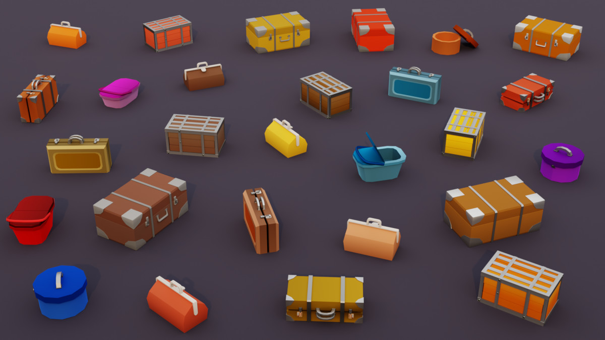 Low Poly Wild West Train Pack