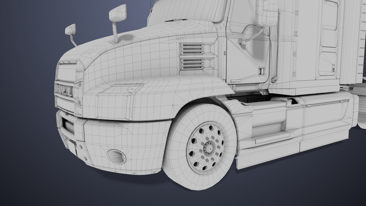 Heavy Truck Blue Chassis 05 URP HDRP Textures