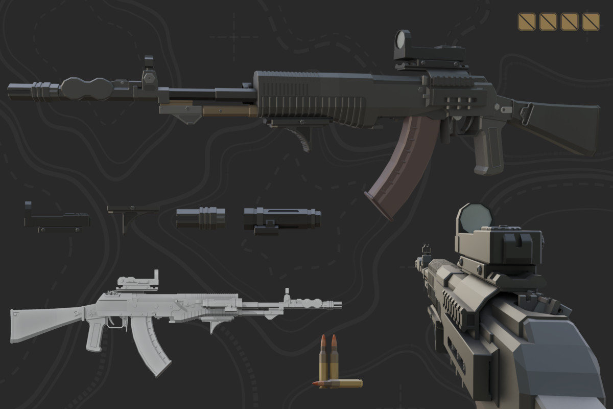 Low Poly Weapon Bundle Pack V