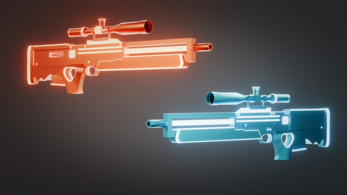 Weapon Sci-fi Glow Skins Pack — 345 Variations