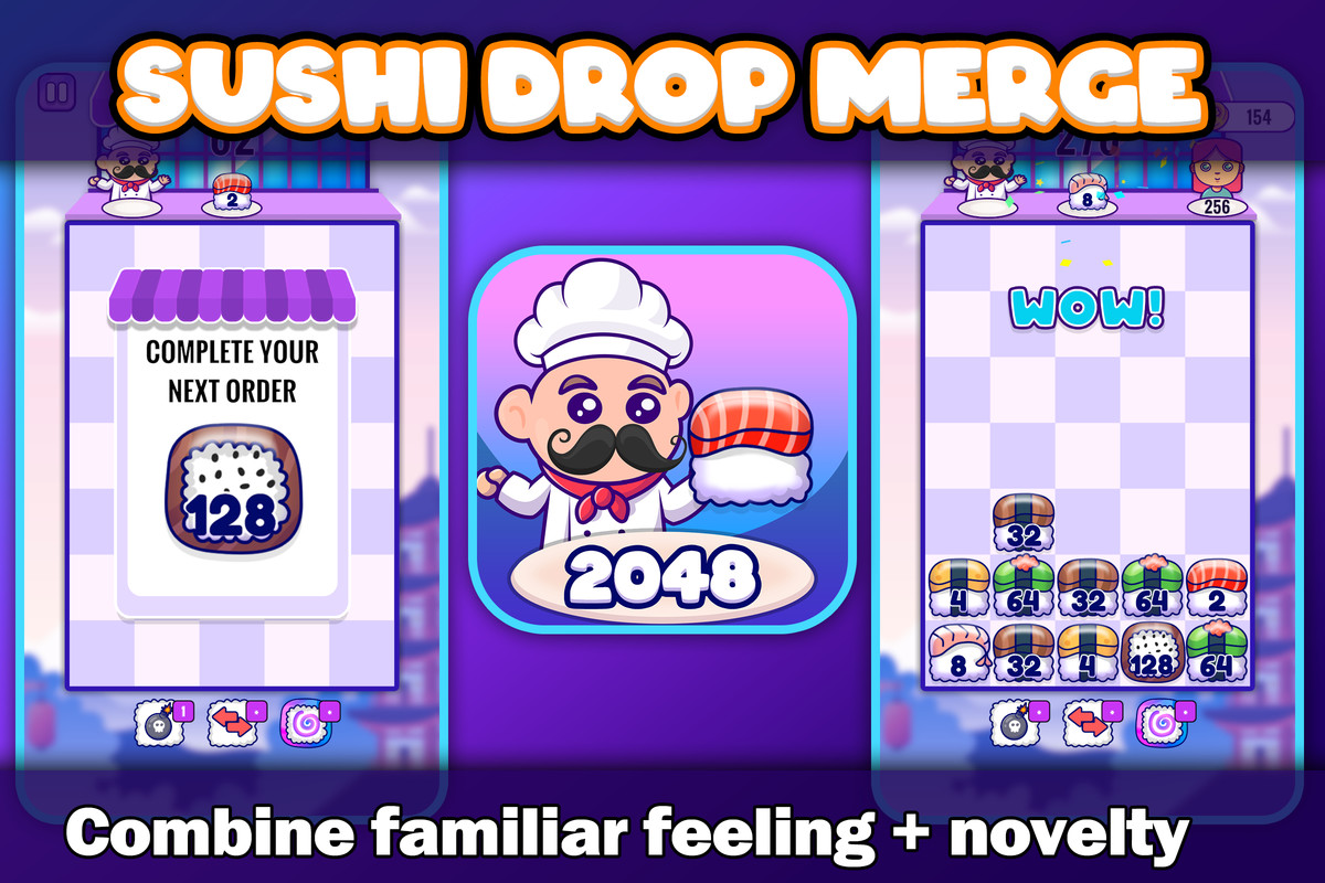 Sushi Drop Merge – Ready-to-Publish Merge Puzzle Template