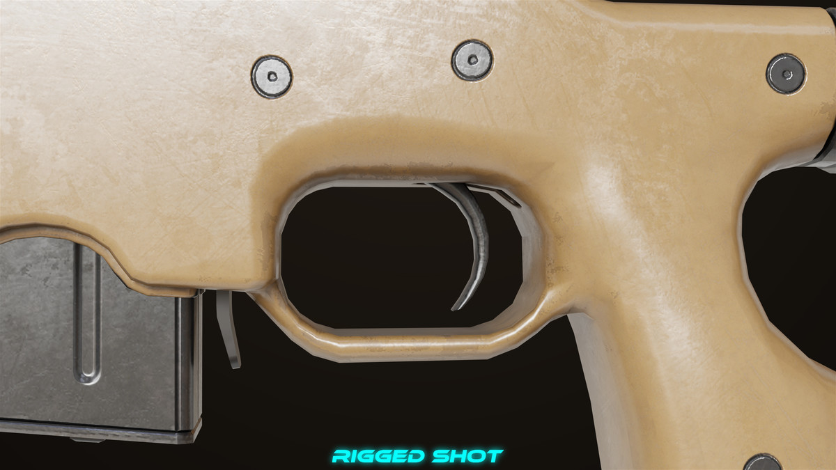 Sniper Rifle 03 Sandal URP HDRP Textures