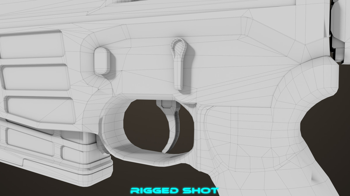 Sniper Rifle 04 Black URP HDRP Textures