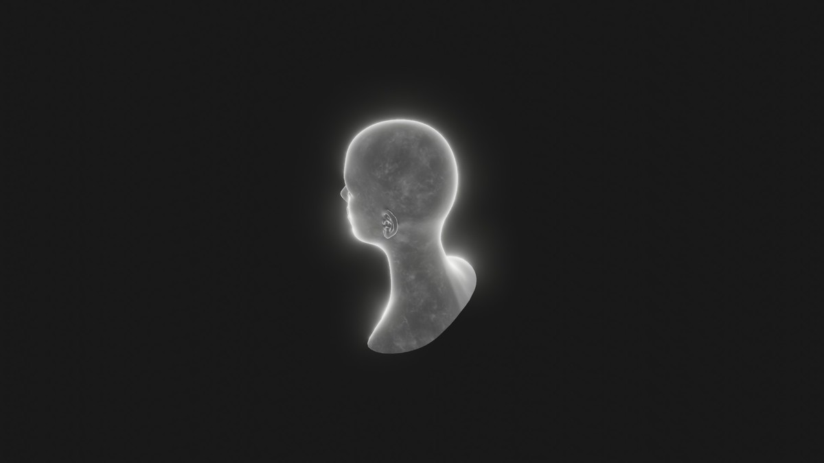 Ghostly Male Female Heads 3D Model Pack - Animated, Blend Shapes