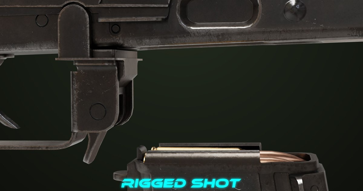 Light Machine Gun 10 Wood URP HDRP Texture