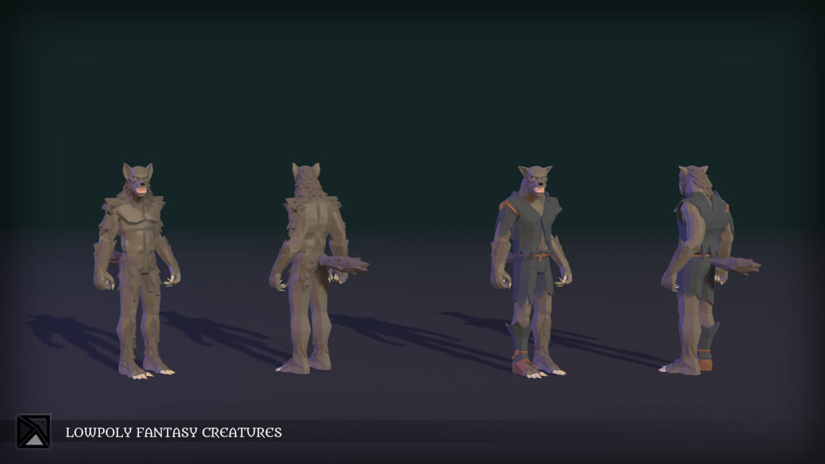 Lowpoly NPCs Bundle MEDIEVAL FANTASY SERIES