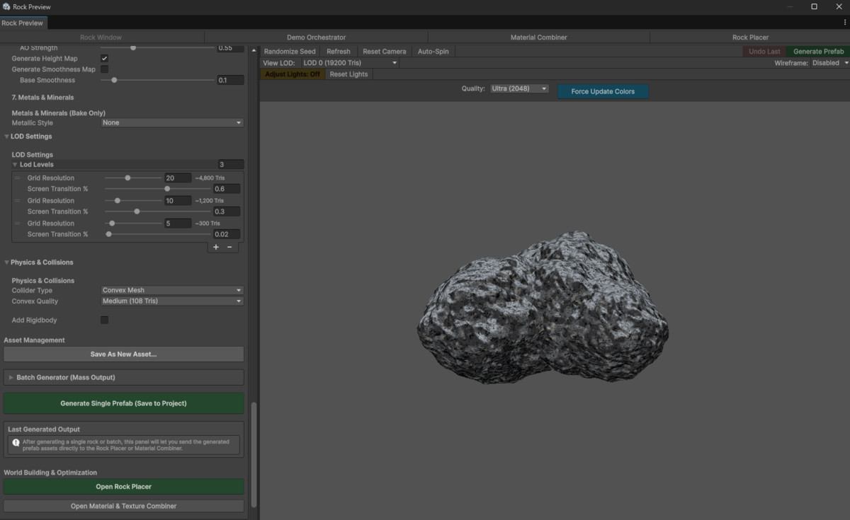 Procedural Rock Generator Pro
