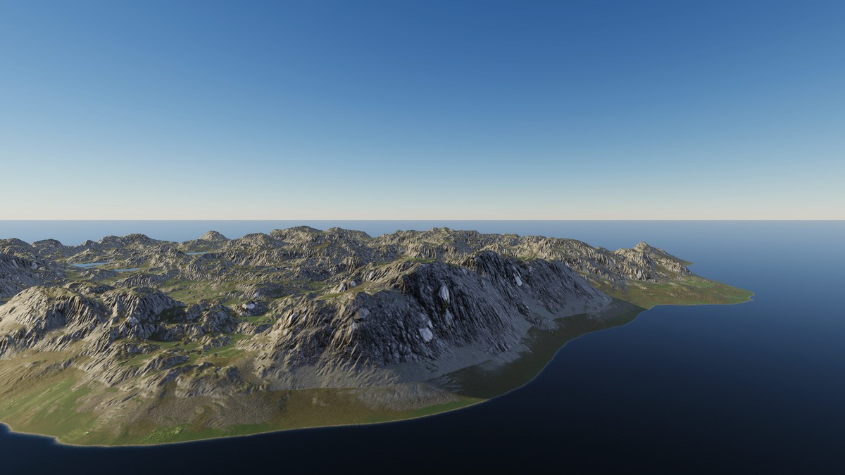 Procedural Islands, Lakes & Hills 8K - 48 Terrains