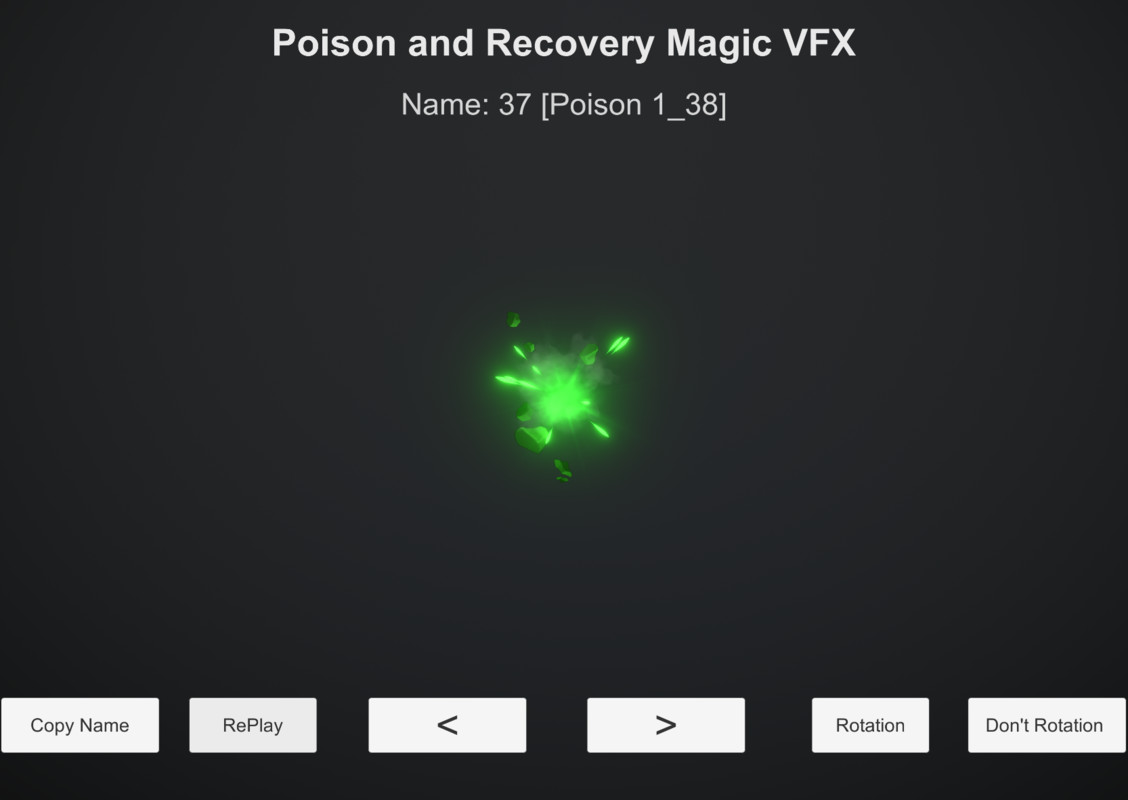 Poison and Recovery Magic VFX