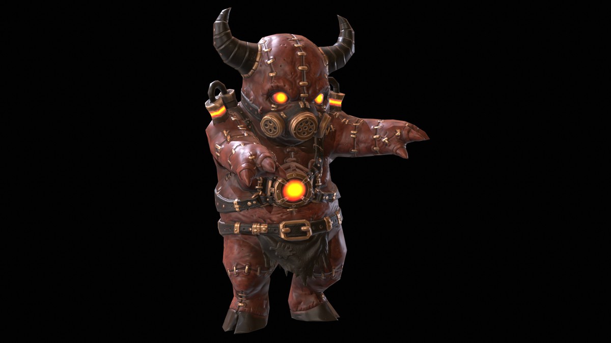 Chibi Necro Zombie Bull