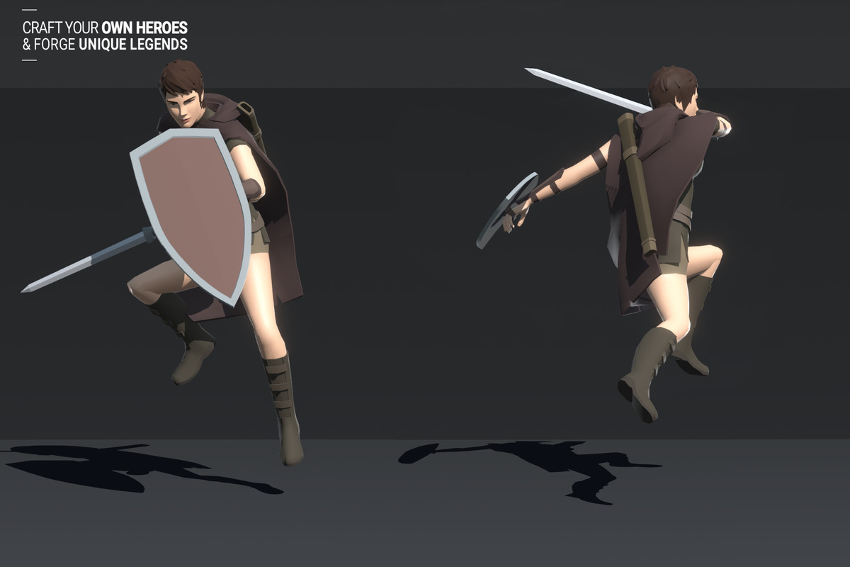 Polyquest Heroes: Warrior I Huntress