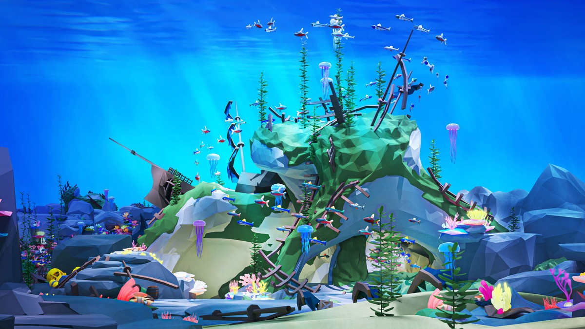 Underwater World - Low Poly 3D Models Pack
