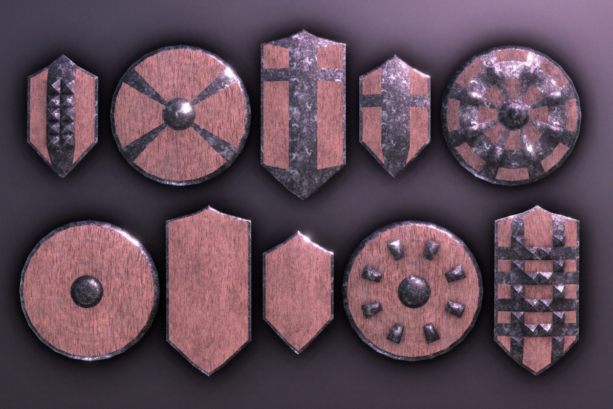 Modular Melee Swords & Shields Pack | Low Poly Stylized Procedural Weapon Pack