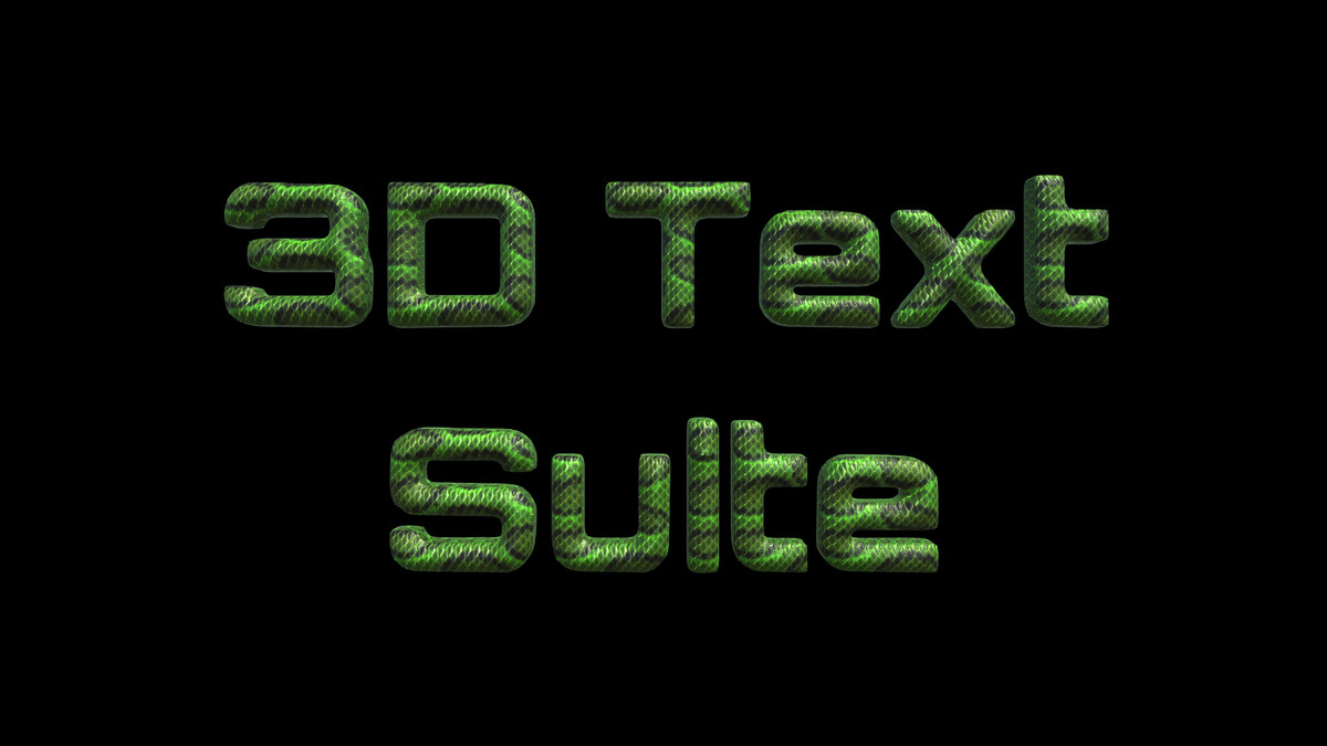 3D Text Suite - 3D Text Animator & Font Creator