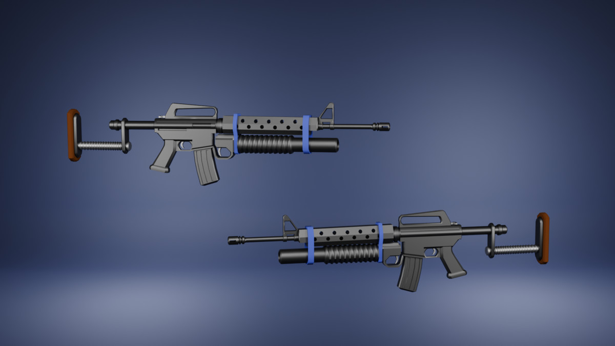 Apocaliptic low poly weapon pack