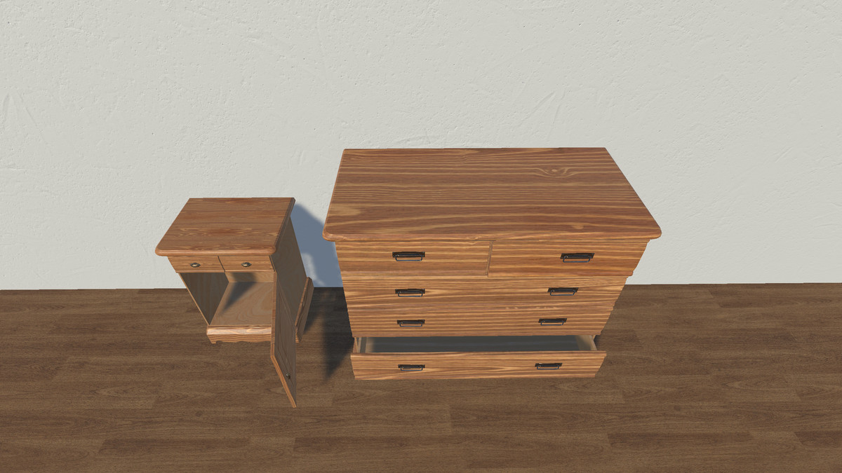 Vintage Furniture - Sidetable, Cabinet