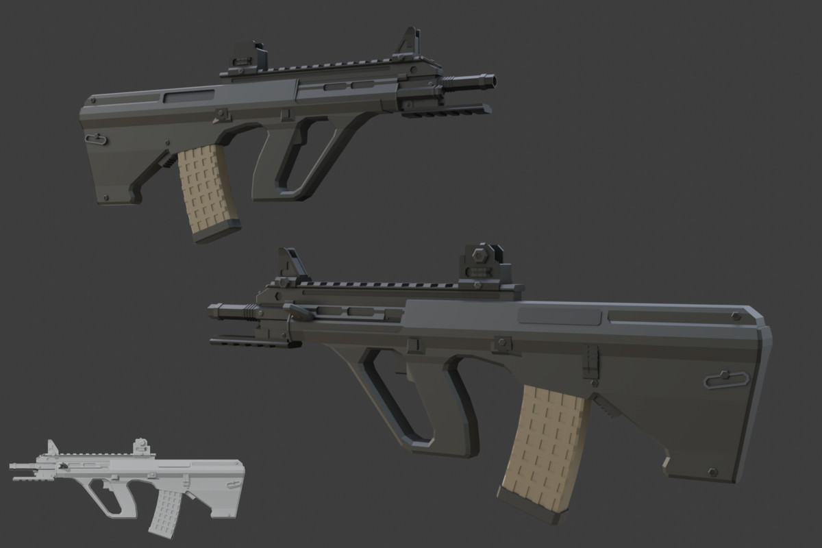 Low Poly Weapon Bundle Pack 3