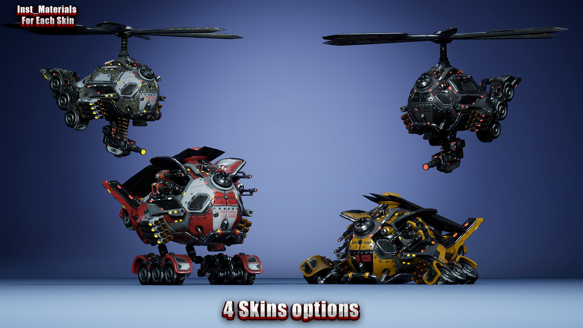 Sci-Fi Drones pack Vol 1