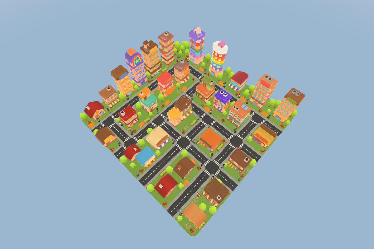 Cozy City - Chibi Stylized City Buildings 01