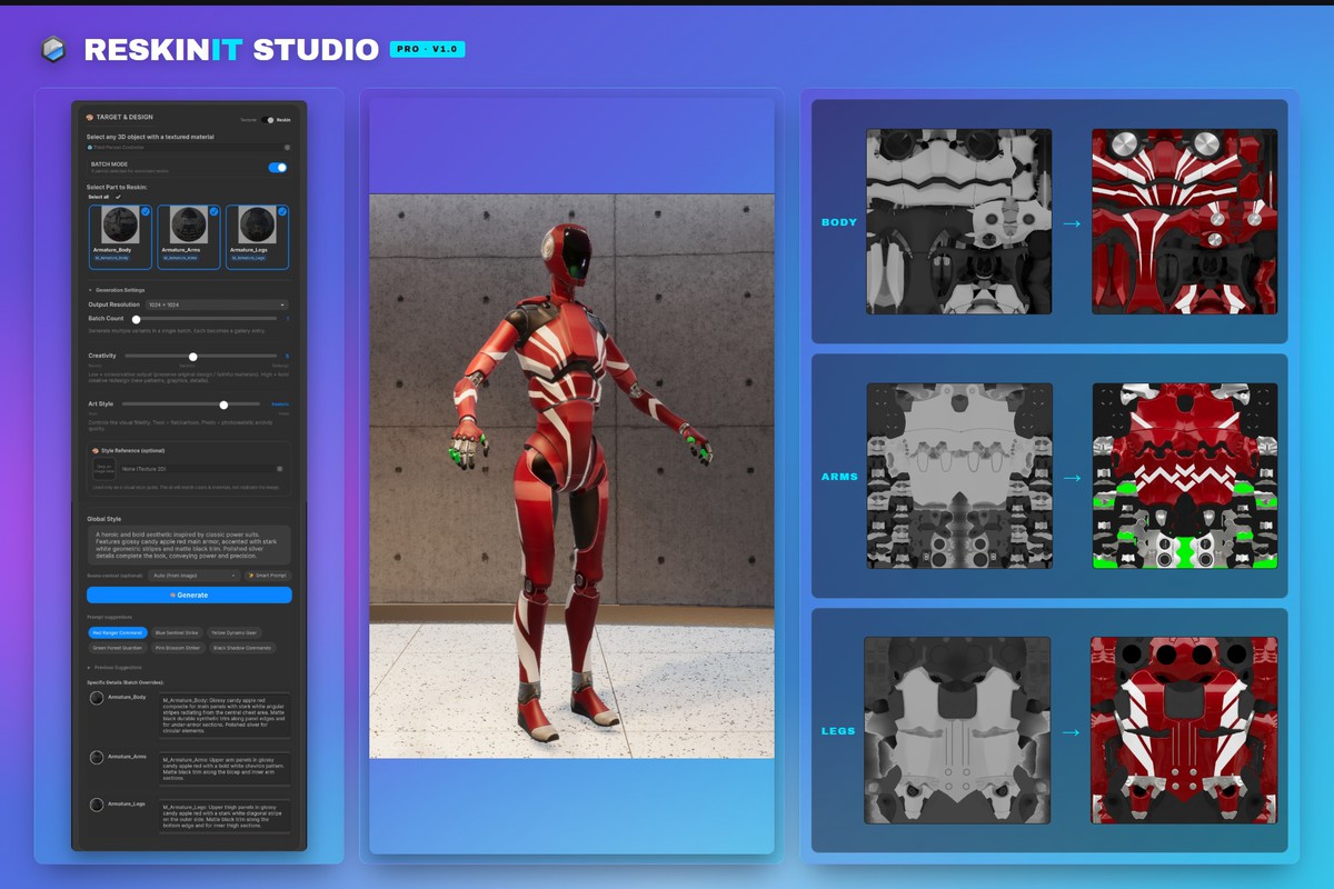 ReskinIT - AI Reskinning Pipeline