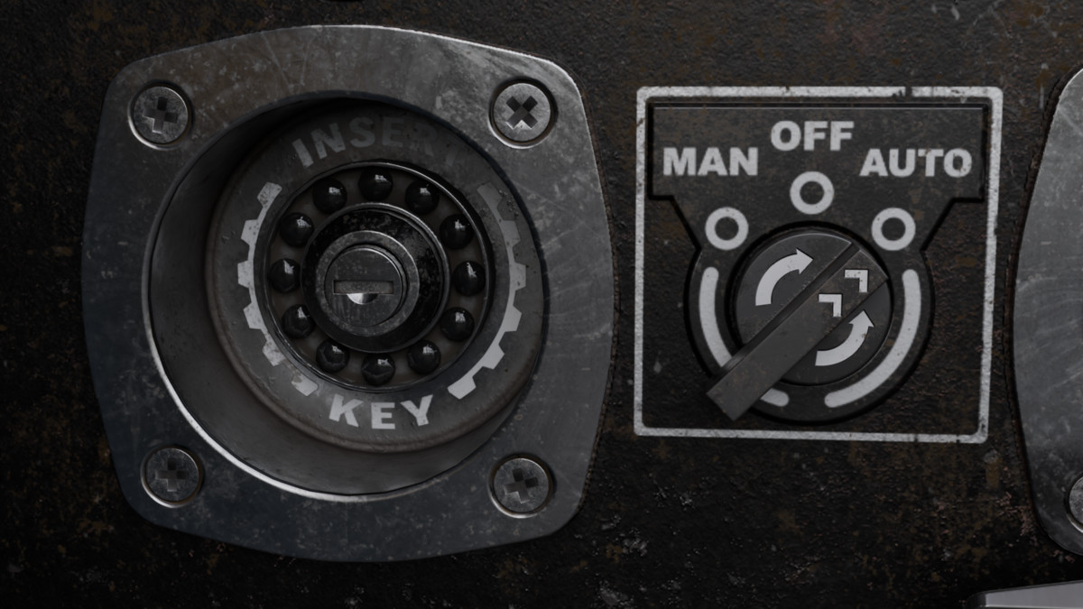 Diesel Generator (Interactive - Game ready)