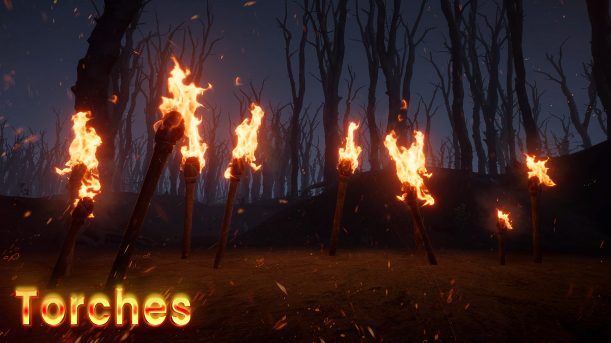 Realistic Fire VFX (VFX Graph Fire, Flame VFX, Fireplace VFX, Torch VFX, Fire)