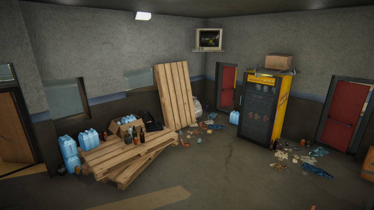 Realistic Modern Roadside Convenience Store Asset Package