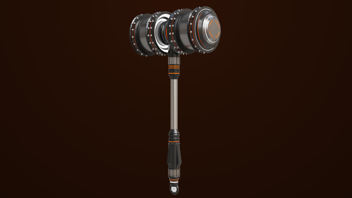 Sci Fi Battle Hammer 07 URP HDRP Textures