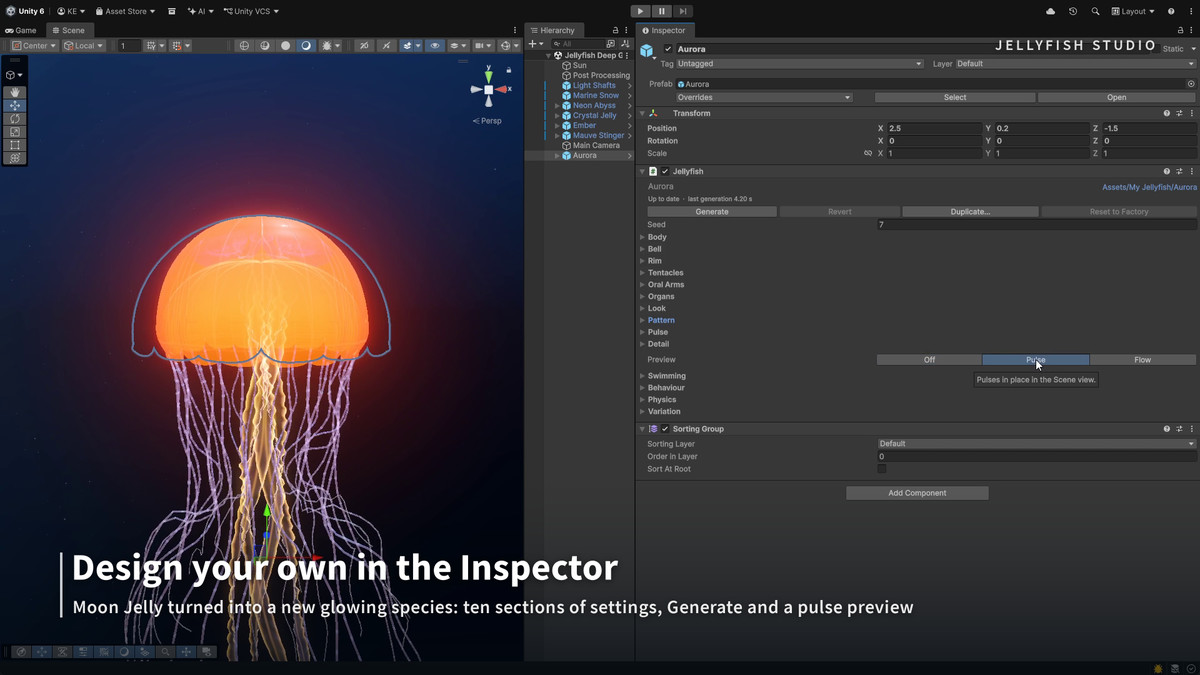 Jellyfish Studio — Procedural Jellyfish Generator