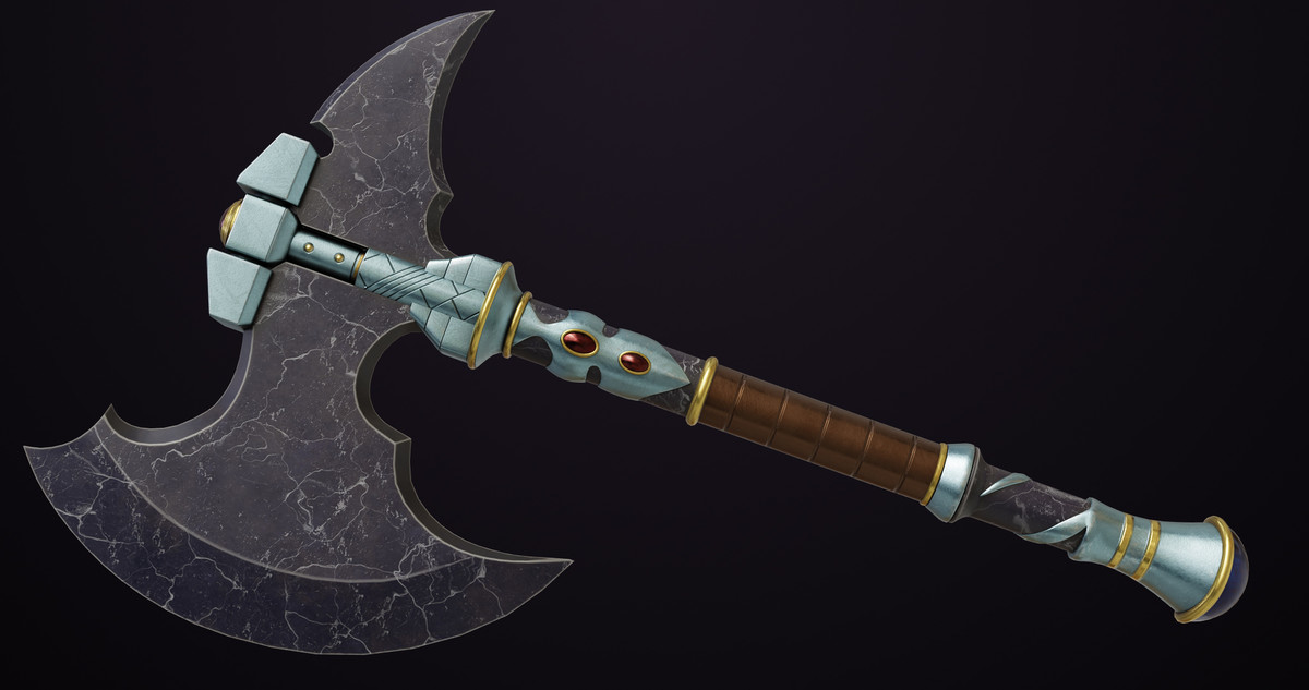 Battle Axe 08 URP HDRP Textures