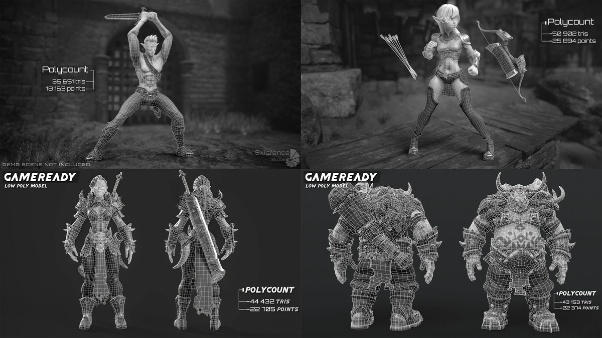 12 In 1 Mega Bundle - Stylized Characters Warriors - #68