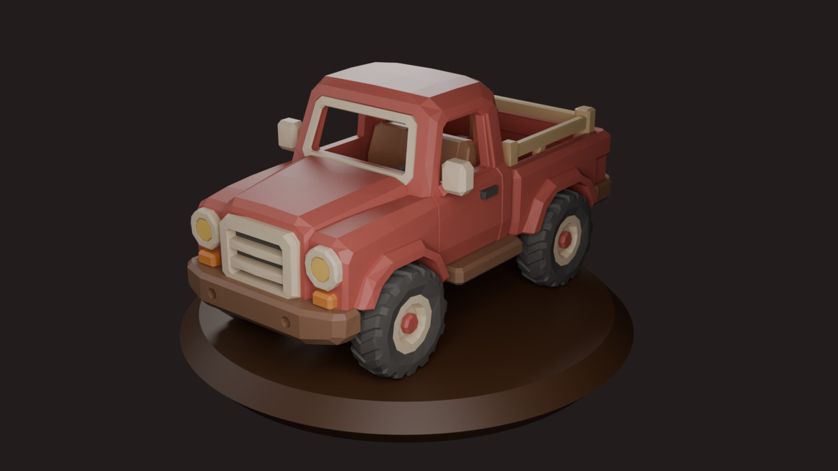 Low Poly Cozy Village Vehicles Pack