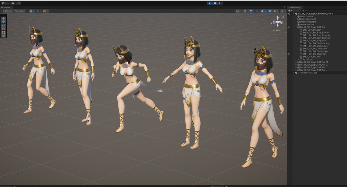 HQ Egyptian Queen(well-proportioned figure)-Animation