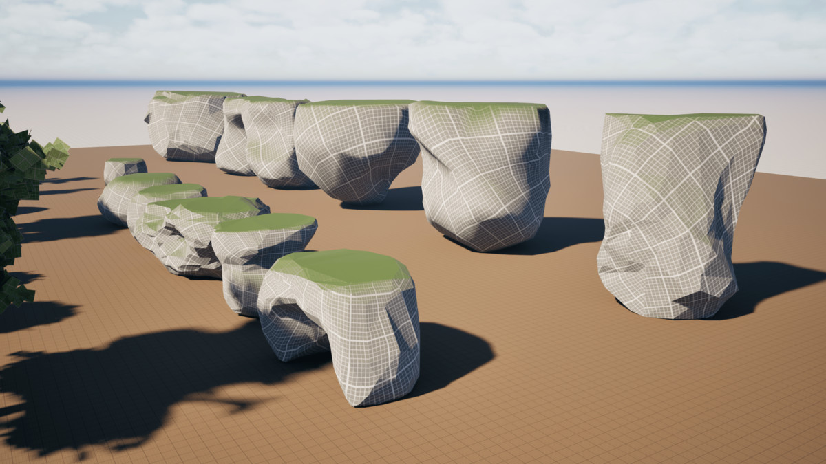Forest Starter Blockout Kit - 60 Assets Modular Pack for Level Design
