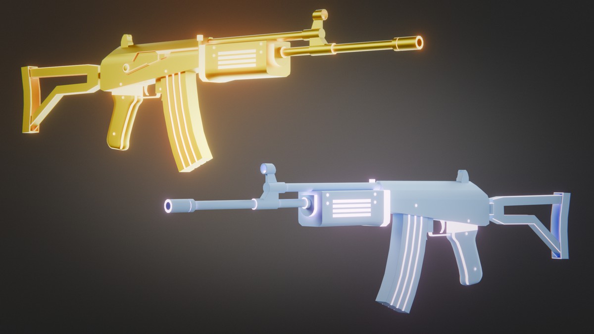 Weapon Sci-fi Glow Skins Pack — 345 Variations