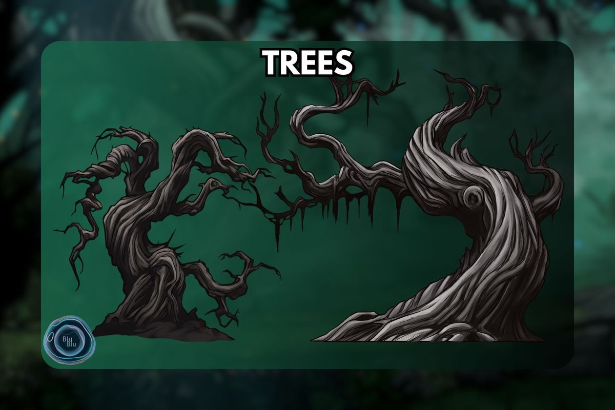 2D Platformer Dark Forest