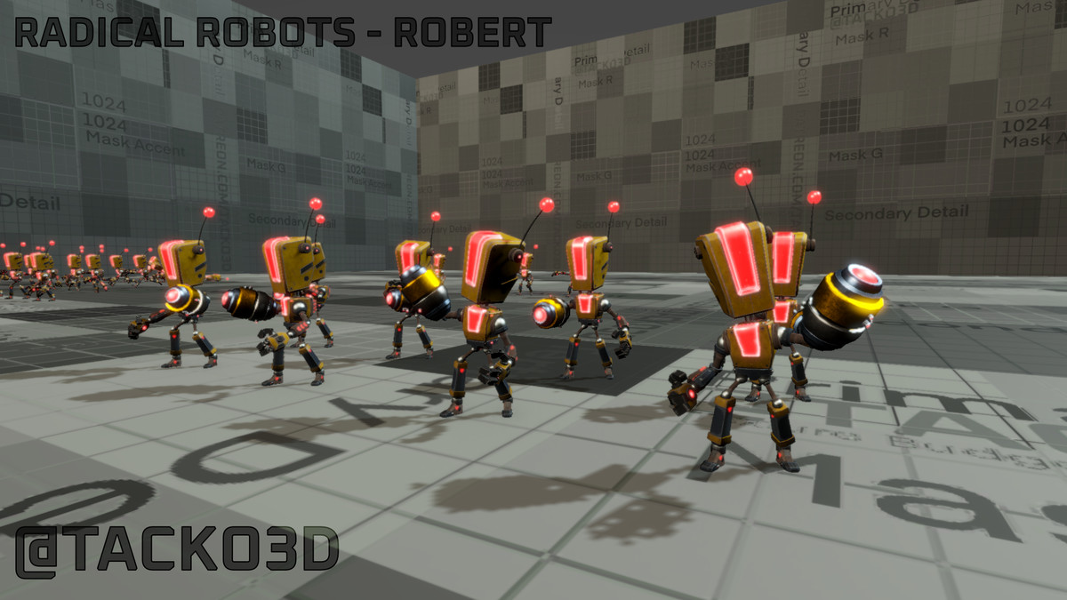 Radical Robots Pack - Customizable Robot TRIPLE PACK