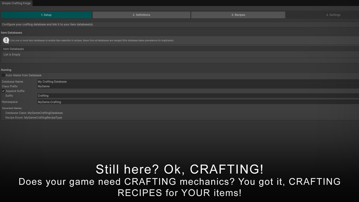Simple Item Forge: No-Code Item, Crafting, Shop & Loot Generator w/ JSON Export