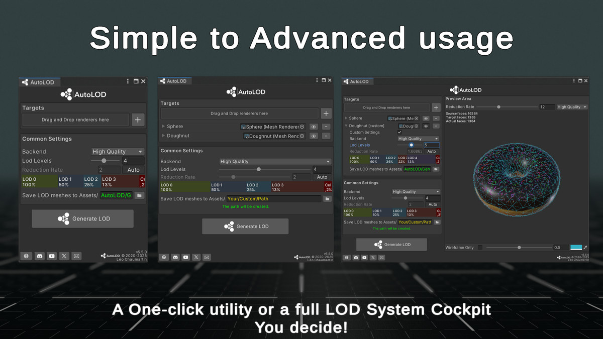 AutoLOD - Mesh Decimator