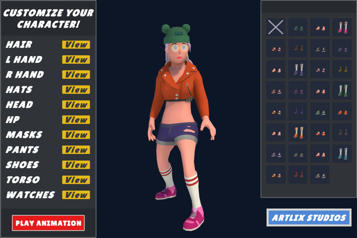 Customizable 3D City Characters Bundle